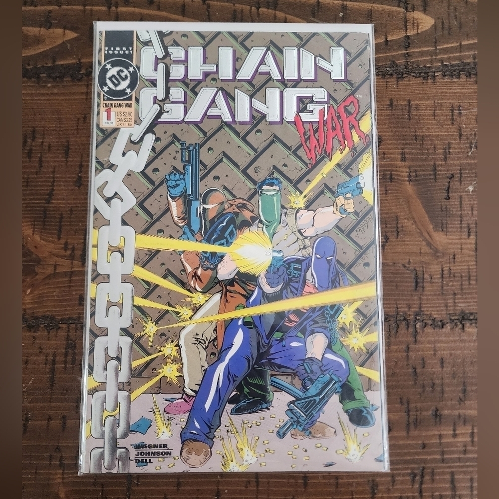 DC "Chain Gang War" (1993) #1 July 1993 Foil-Embossed Cover DC Comics
